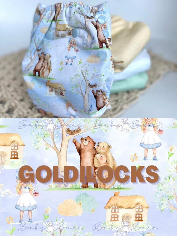 Cloth nappy with fairytale theme