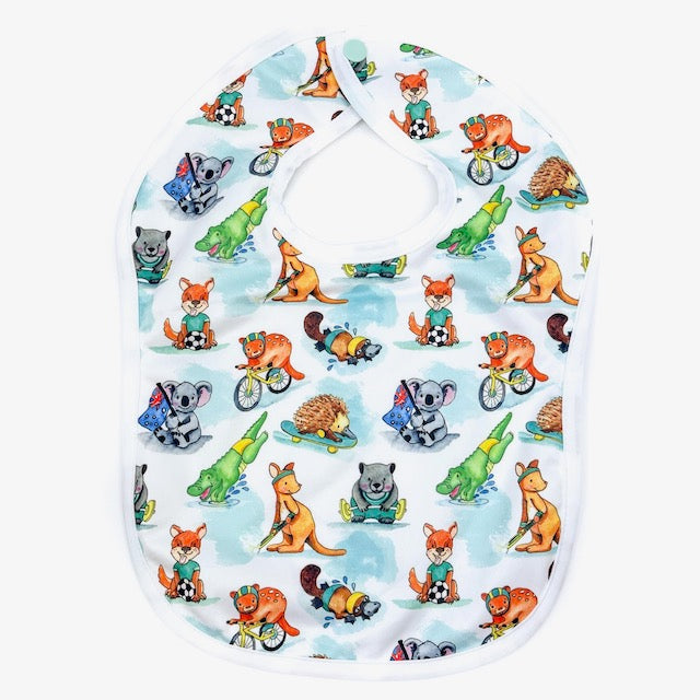Baby Bib | Australian Animals Print