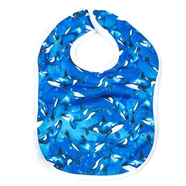Baby Bib | Orcas Print