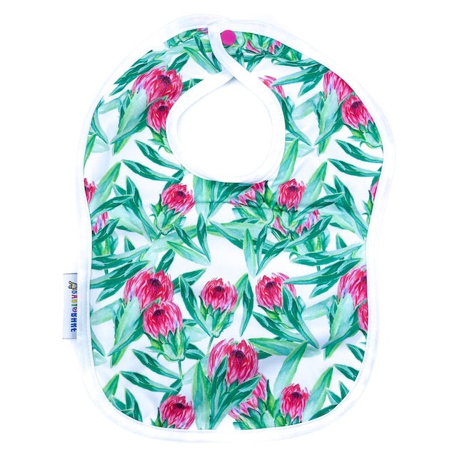 Baby Bib | Pink Floral Print