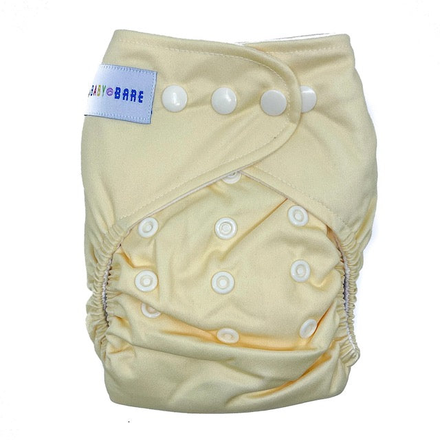 Cloth Nappy |  Reusable Nappy | Plain Colour Yellow