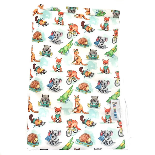 Baby Change Mat with an Australian Animal Print