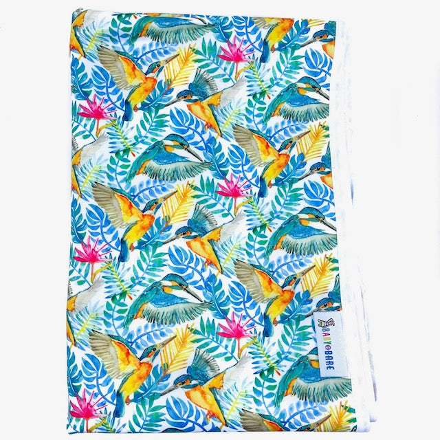 Baby Change Mat with a Kingfishers print