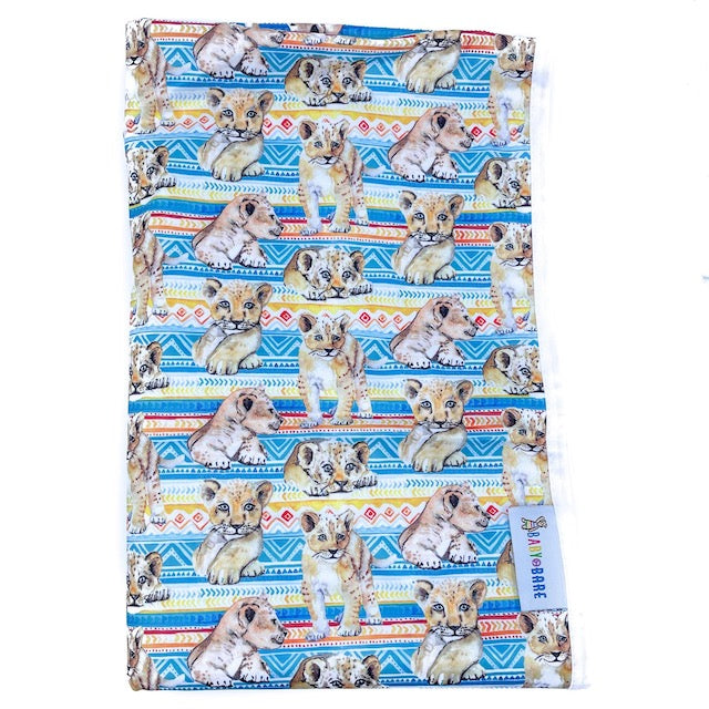 Baby Change Mat with a Lion Cub print