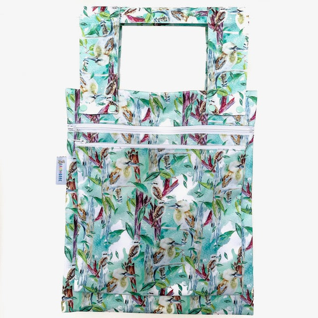 Double Wet Bag featuring kookaburras