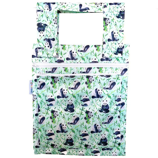 Double Wet Bag featuring a panda print