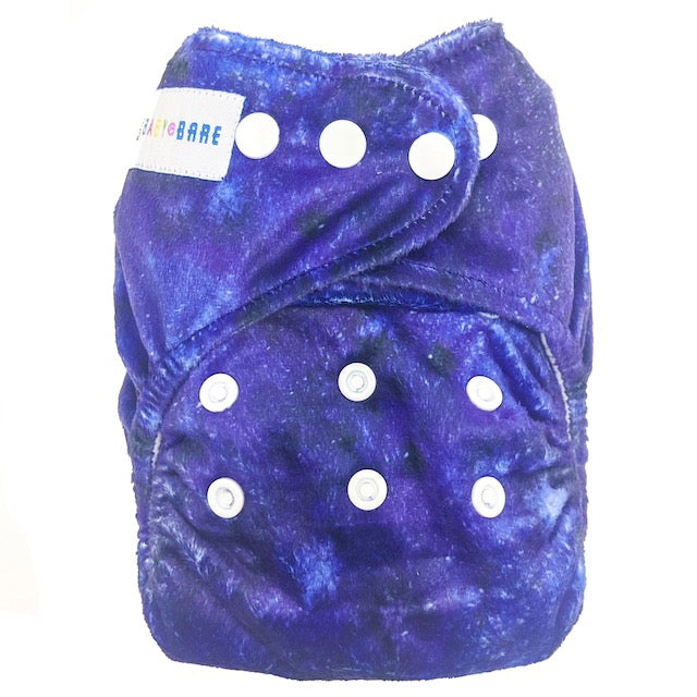 Cloth Nappy | Reusable Nappy | Navy Minky Nappy