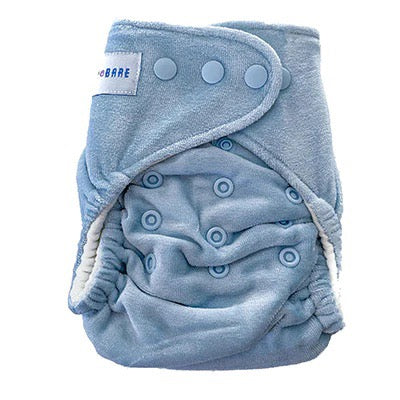 Cloth Night Nappy in Light Blue