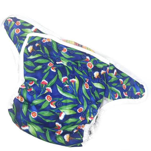 The outside of a Baby Bare nappy wrap cover