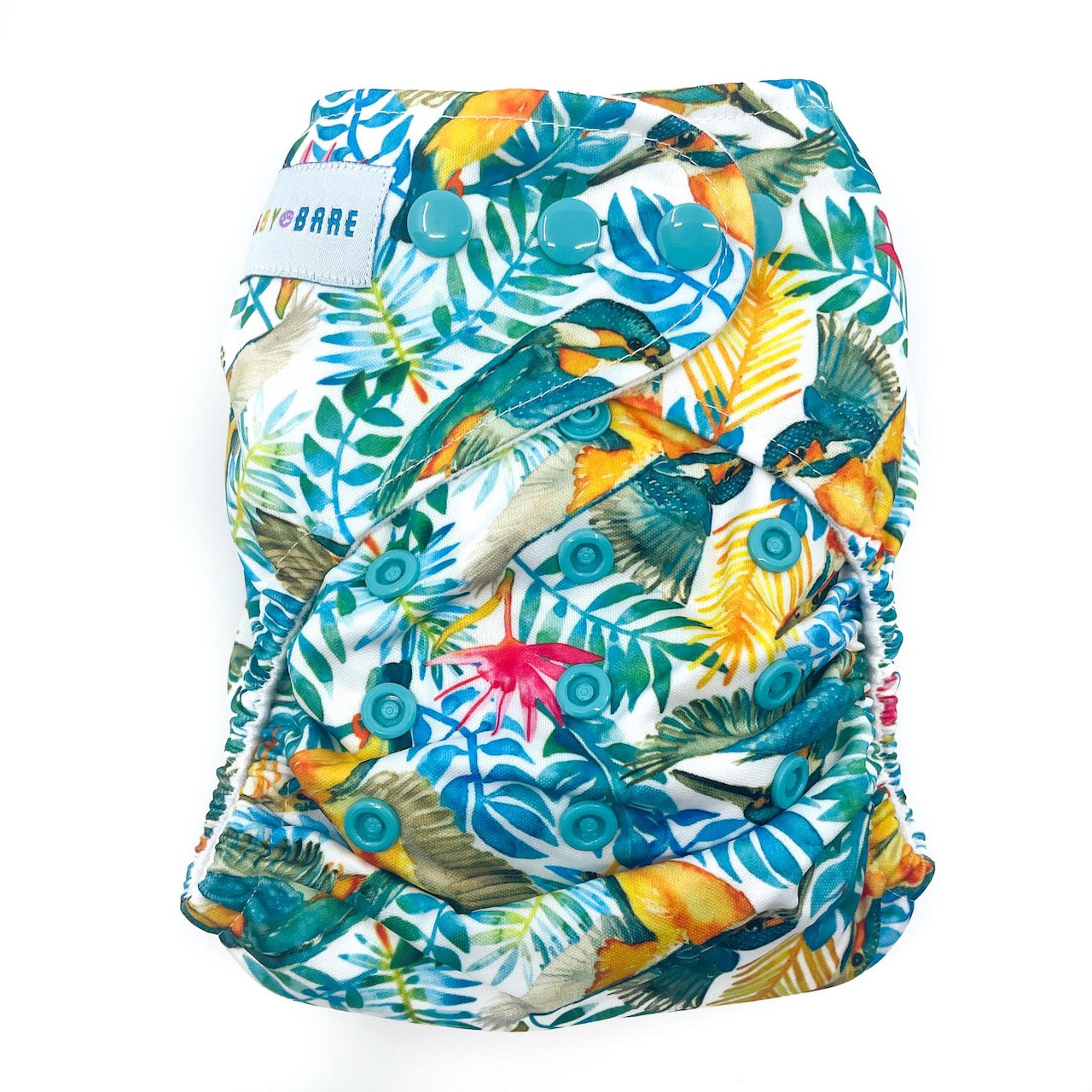 Cloth Nappy | Reusable Nappy | Kingfishers Print