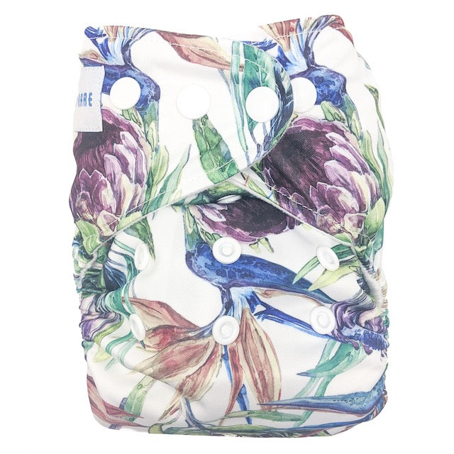 Cloth Nappy | Reusable Nappy | Botanical Print