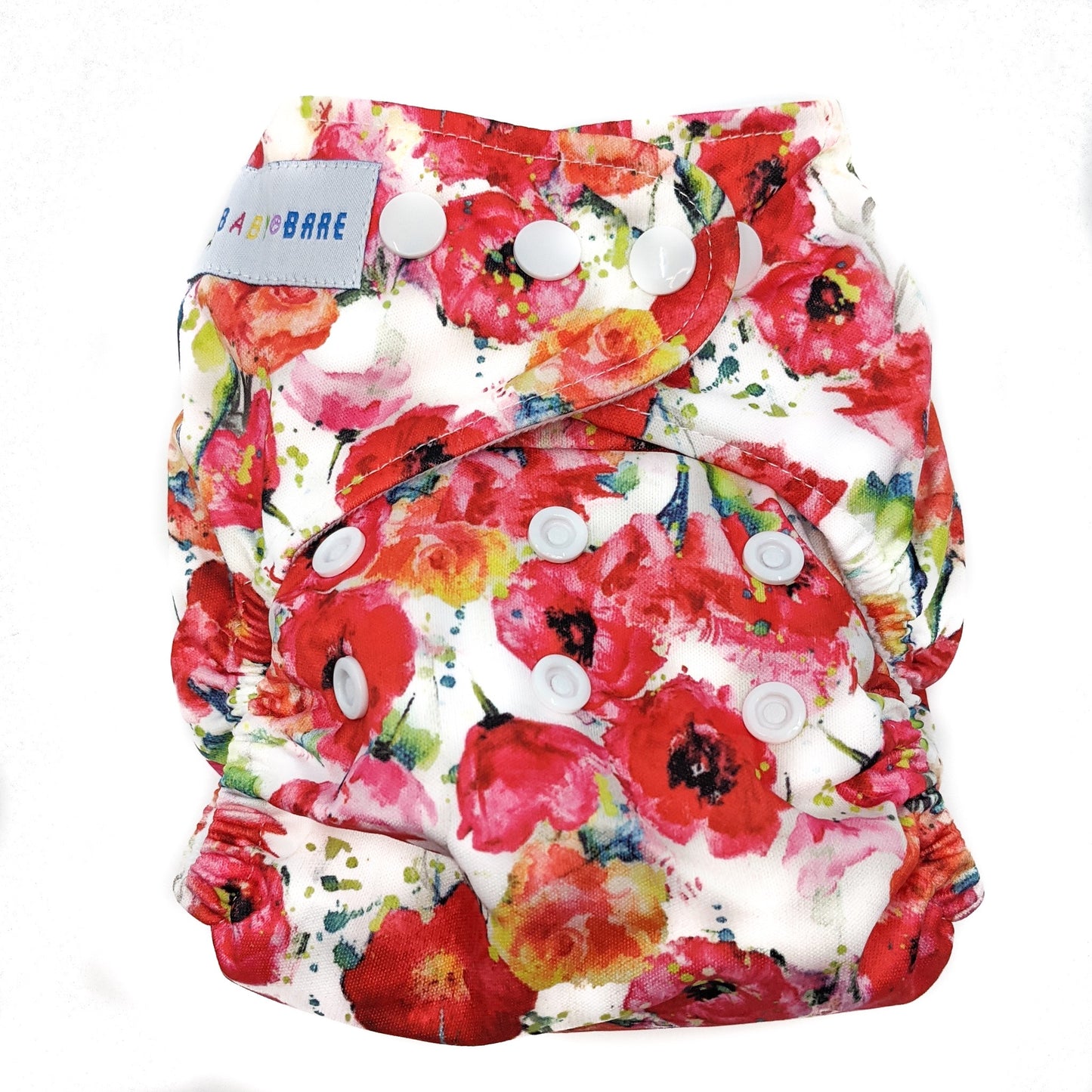 Cloth Nappy | Reusable Nappy | Poppy Print