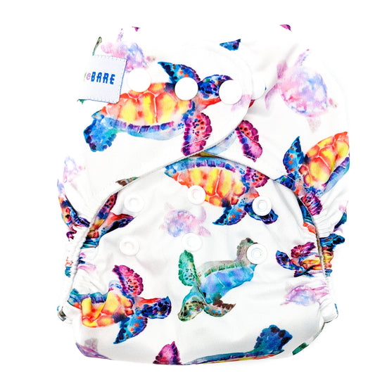 Cloth Nappy | Reusable Nappy | Sea Turtles Print