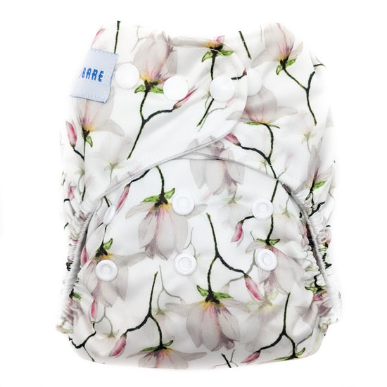 Cloth Nappy | Reusable Nappy | Magnolias Print