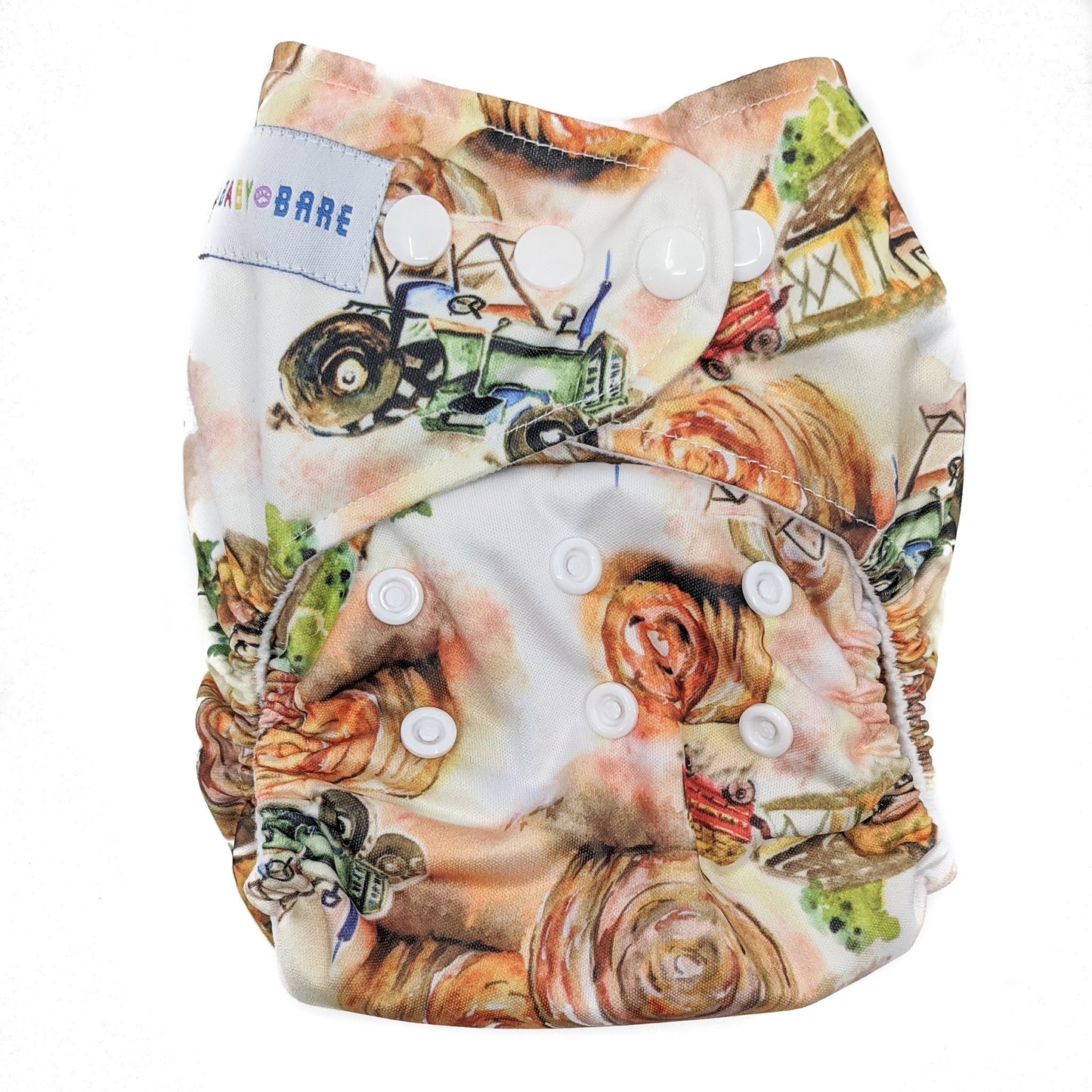 Cloth Nappy | Reusable Nappy | Tractor Print