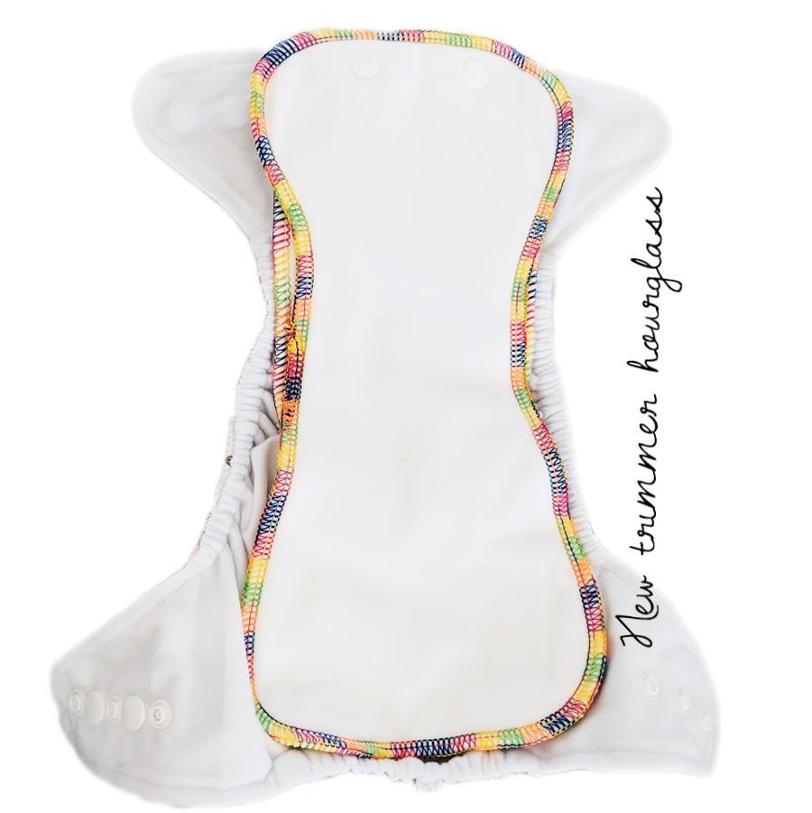 Inside a Baby Bare AI2 Cloth Nappy showing bamboo inserts