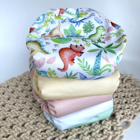 Cloth nappy featuring a nursery rhyme print