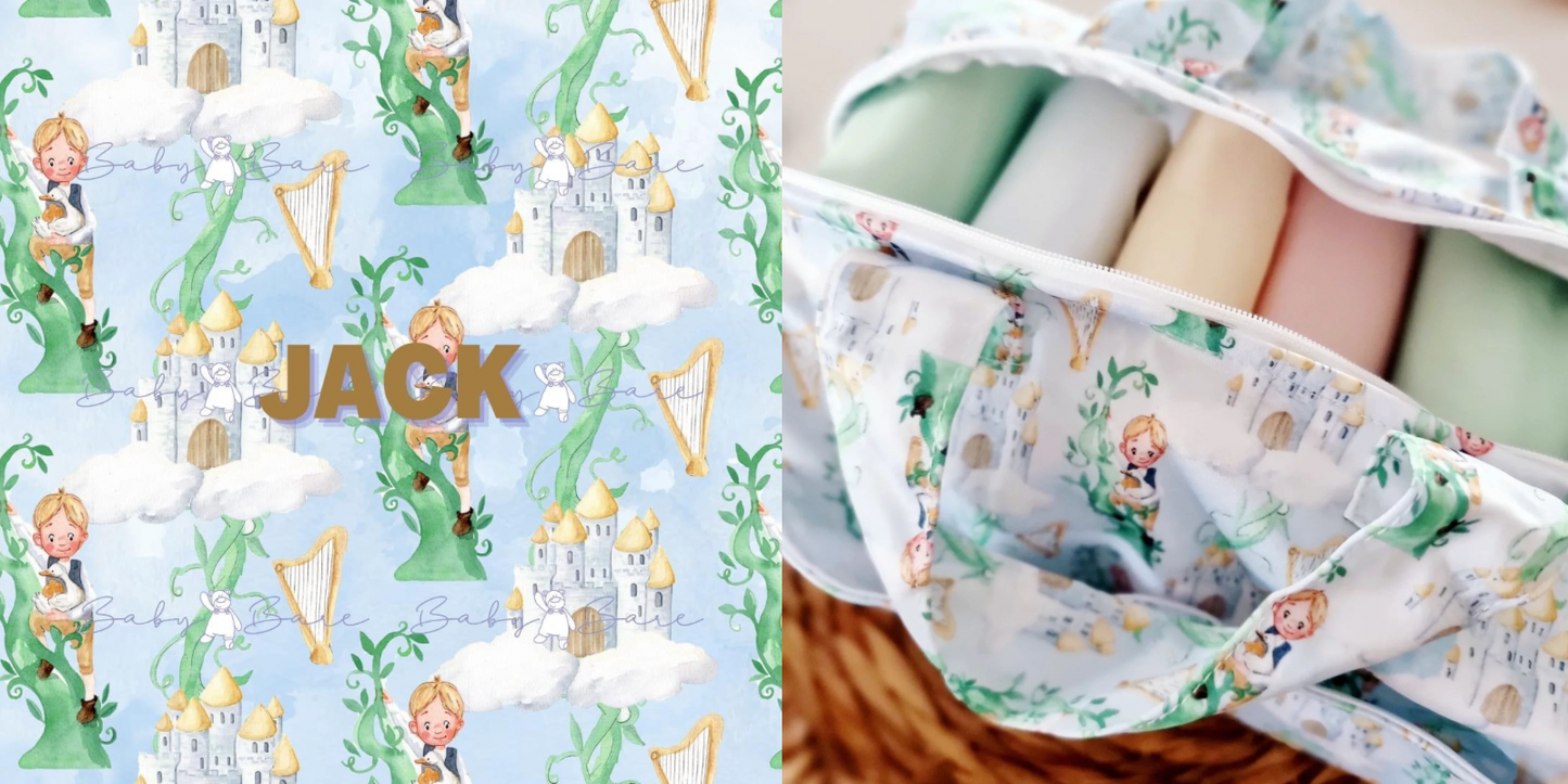 Nursery wet bag with cloth nappies