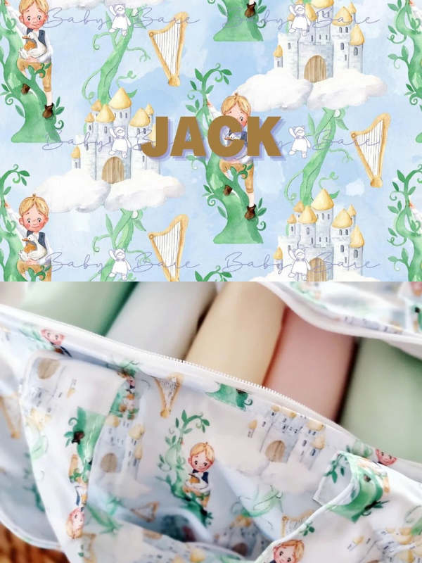 Nursery wet bag with cloth nappies