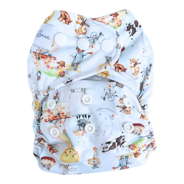 Baby Bare AI2 Reusable Cloth Nappy - Storybook