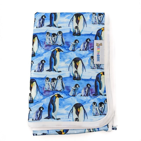 Baby Change Mat with an Emperor Penguin print