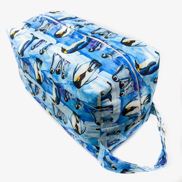 Pod Wet Bag for nappies featuring a Penguin Print