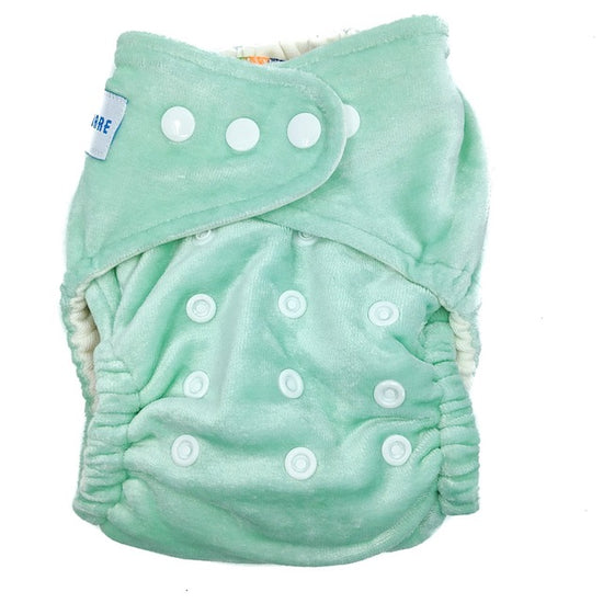 Cloth Night Nappy in Mint Green
