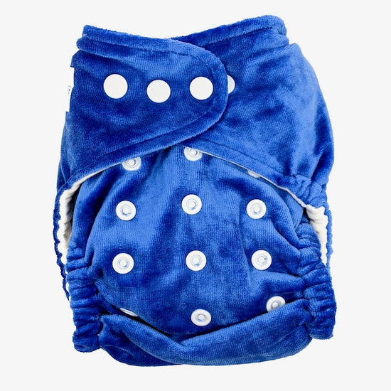 Cloth Night Nappy in Royal Blue