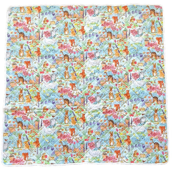 Play Mat in a Cottage Garden Print