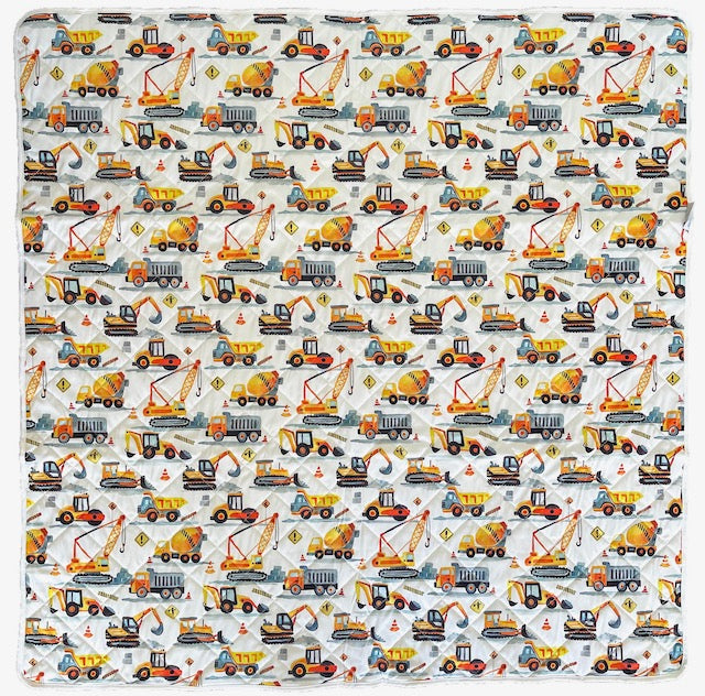Play Mat in a Diggers Print