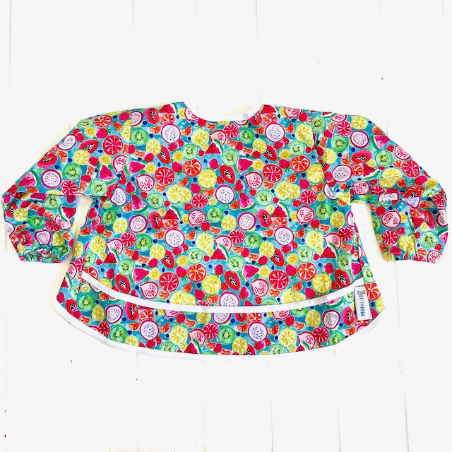 Baby Smock featuring a fruit print