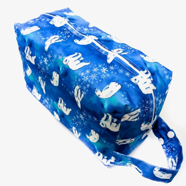 Pod Wet Bag for nappies featuring a Polar Bear Print
